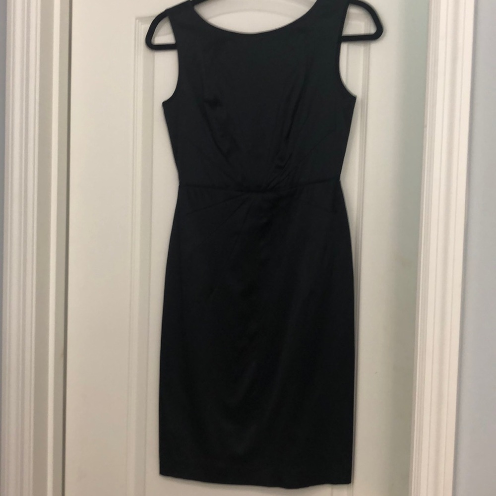 Black sateen dress